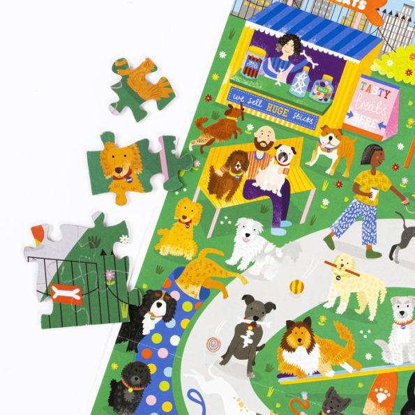 Cat Cafe & Dog Park 500-Piece Double-Sided Puzzle