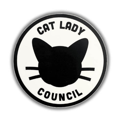 Cat Lady Council Vinyl Sticker