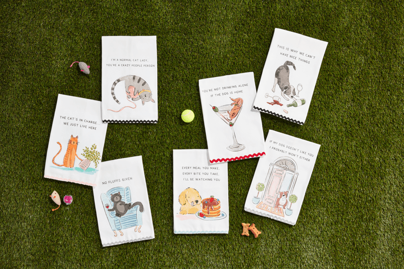 Cat Ric Rac Kitchen Towel – 3 Sassy Styles to Choose From