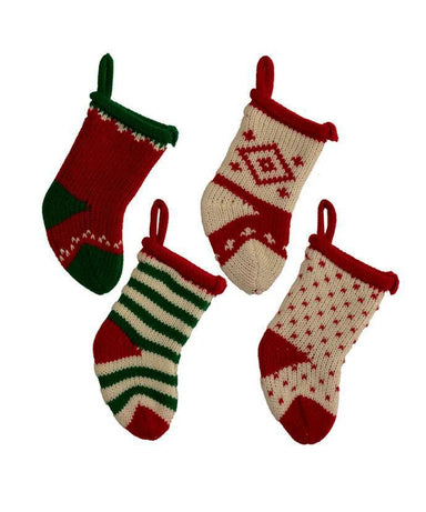 Charming Knit Stocking Assortment – Festive Holiday Decor