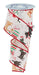 Christmas Dogs Wired Ribbon 2.5" x 10 Yards | Festive Holiday Decor