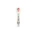 Spoon-shaped Santa Claus figurine on a white background