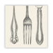 Classic Cutlery Cocktail Napkins – 20 Pack, 4.9" x 4.9"