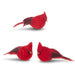 Clip-On Cardinal Ornament - 4.5", 3 Assorted Red Designs