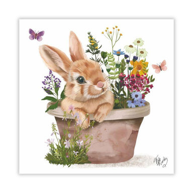 Colette Bunny Beverage Napkins – 20 Ct 3-Ply