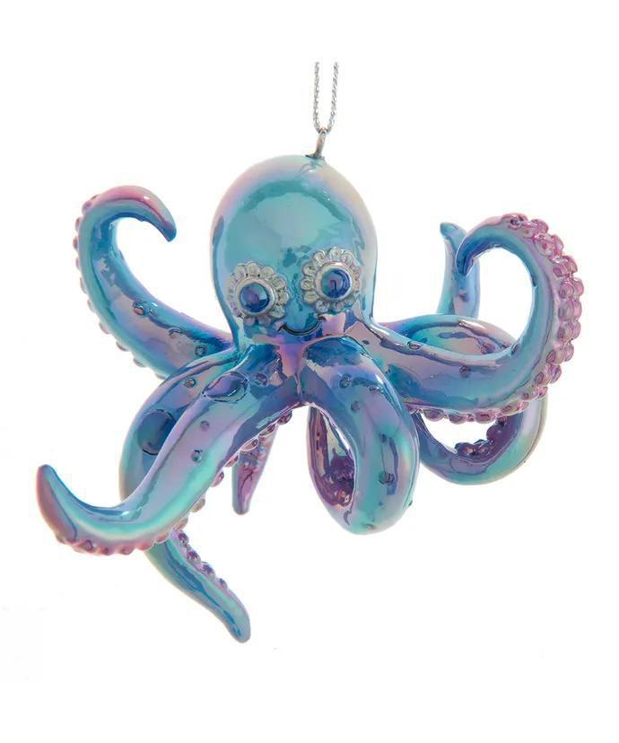 Colorful Octopus Ornament – Coastal Christmas Decor
