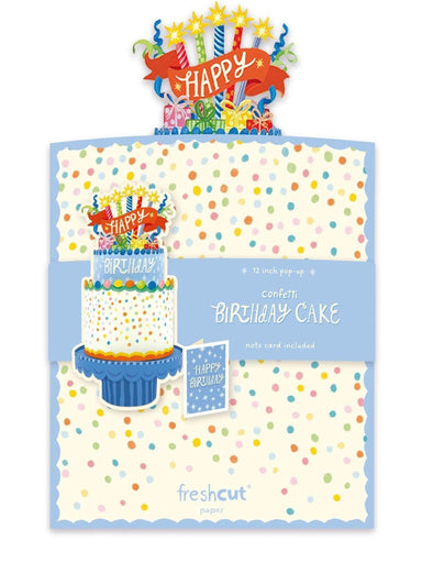 Confetti Birthday Cake Pop-Up Card – 3D Celebration Card