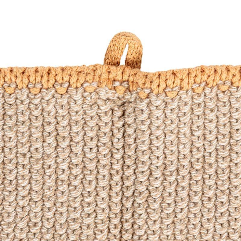 Cotton Knit Dish Cloth Neutral Everyday Kitchen Staple
