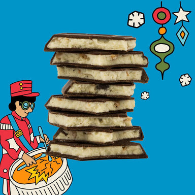 Crème Brûlée Truffle Bar – White & Dark Chocolate Indulgence