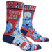 Socks with cat design and 'Crazy Cat Dude' text on a white background