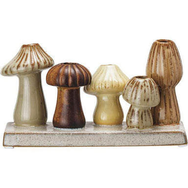 Creative Co-Op Enchanted Garden Stoneware Mushroom Vase