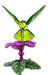 Crystal Expressions Hummingbird Figurines – Faceted Acrylic, Random