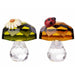 Crystal Expressions Ladybug or Daisy on Magical Garden Mushroom: Whimsical Acrylic Accent