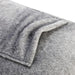 Close-up of gray fabric with a textured surface