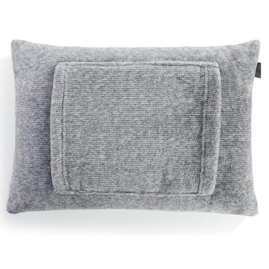 DEMDACO Me Time Sherpa Lap Throw Pillow | 18 x 12 Cream & Grey