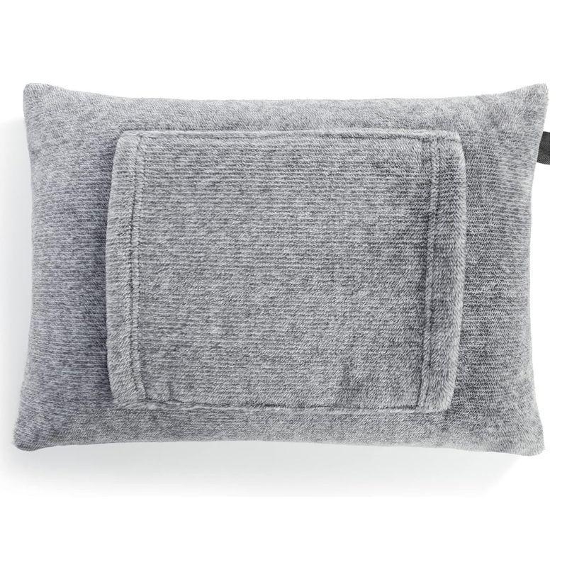 DEMDACO Me Time Sherpa Lap Throw Pillow | 18 x 12 Cream & Grey