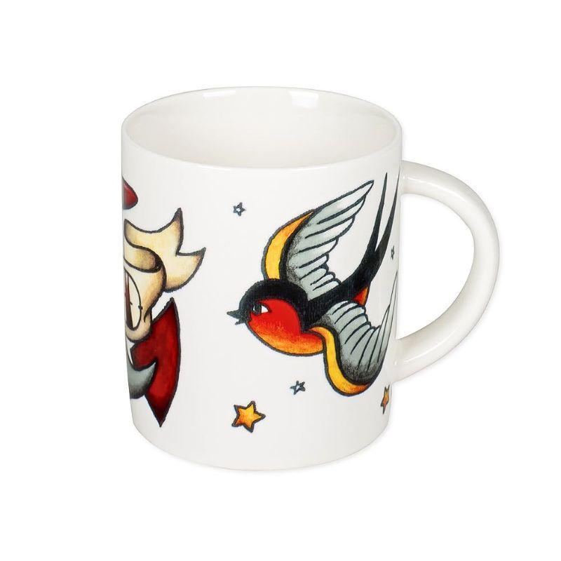 Dad Anchor Sparrow Tattoo 12oz Ceramic Mug Gift