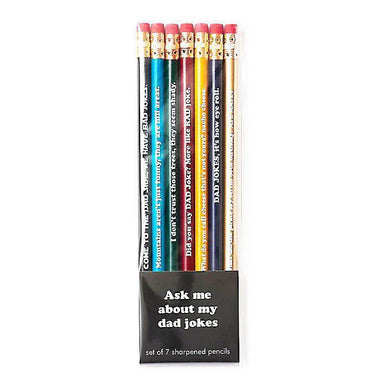 Dad Jokes Pencils - Quirky #2 Pencil Set for Punny Dads