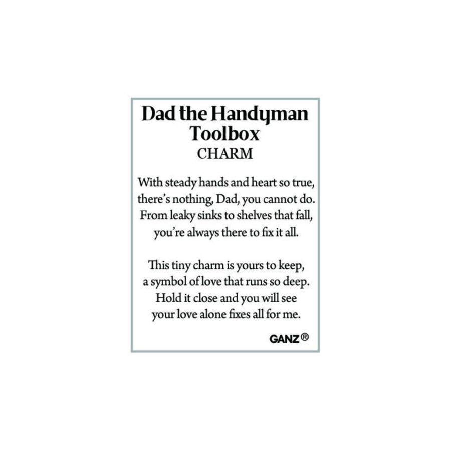 Dad the Handyman Toolbox Charm | Pocket Token Gift