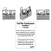 Advertisement for 'Dad the Handyman Toolbox Charm' with text and images of a toolbox.