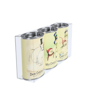Debbie Taylor-Kerman Snow Family Cocoa Gift Set – 3 Tins