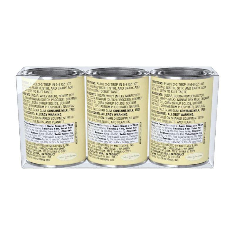 Three containers with labels on a white background