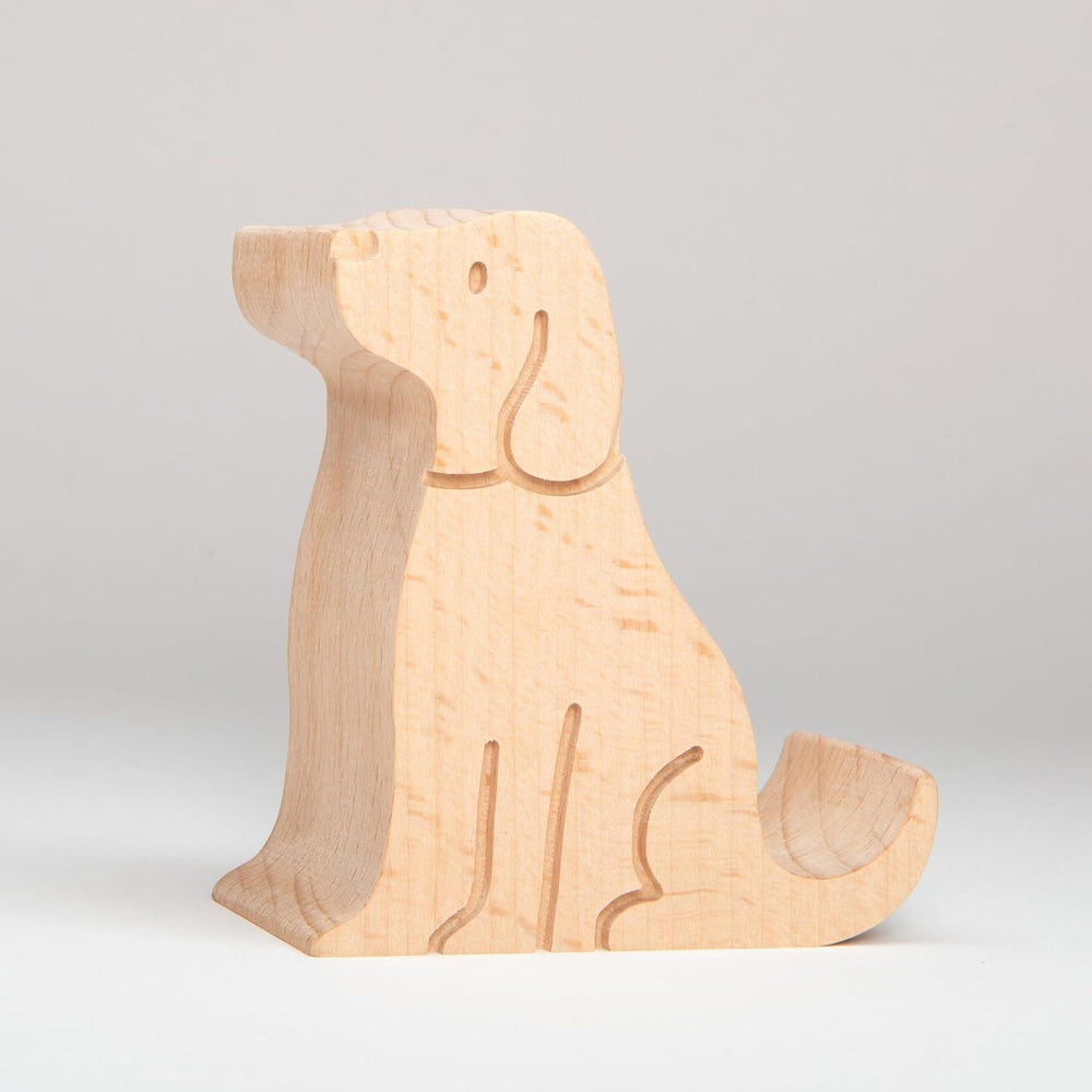 Dog Phone Stand – Beechwood Smartphone Holder by Kikkerland