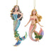 Electroplated Mermaid Ornament – 2 Assorted by Kurt Adler