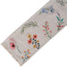 Floral embroidered runner on a plain background