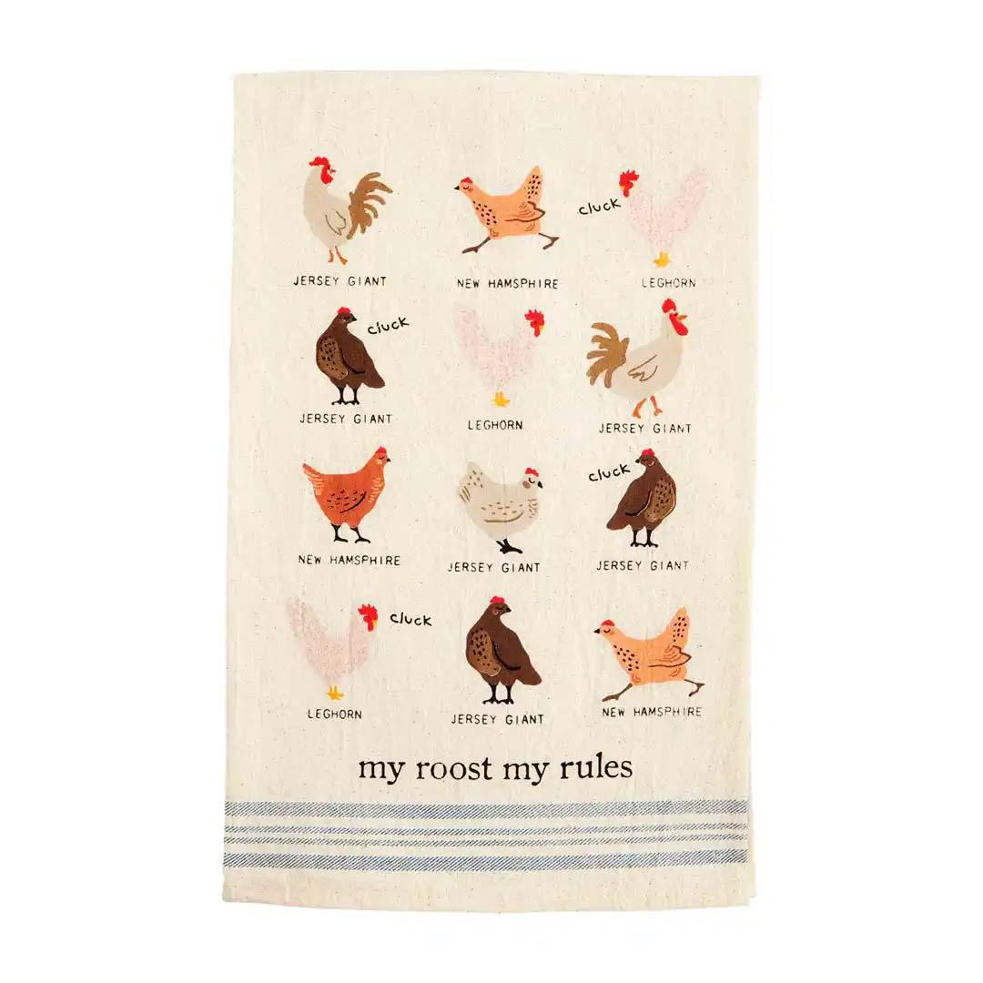 Farm Animal Towel featuring my roost my rules
