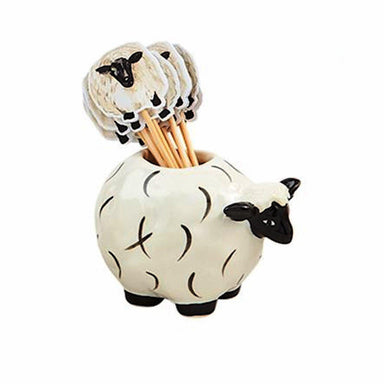 Farm Charm at Your Fingertips: Sheep Toothpick Caddy Set