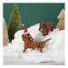 Festive Felt Dachshund with Christmas Lights & Santa Hat – 6" Critter