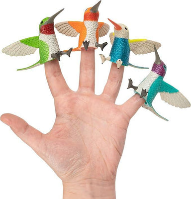 Finger Hummingbird Puppets – Set of 4 Mini Flying Friends
