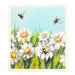 Flowers Swedish Dishcloth: Eco-Friendly bees and flowers design