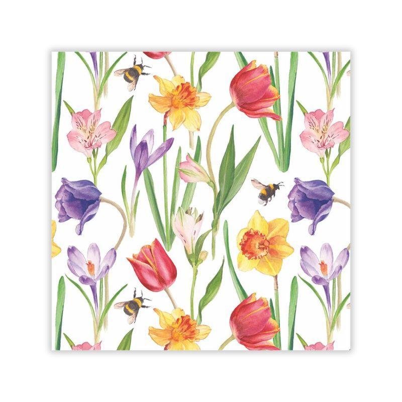 Flowers in Spring Beverage Napkins – 20 Pack