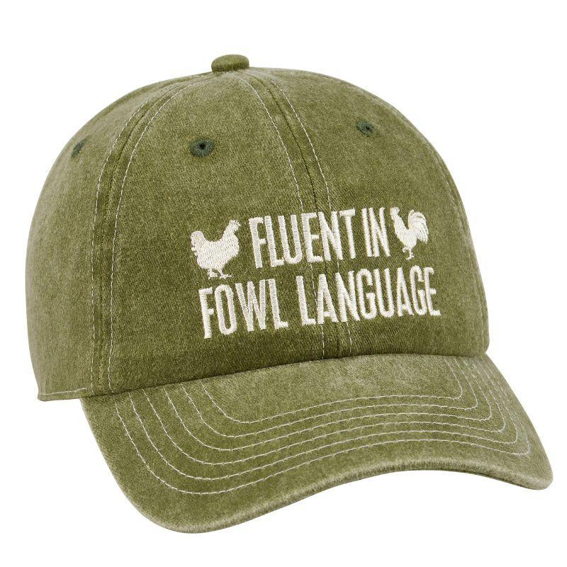 Fluent In Fowl Language Baseball Cap – Farmhouse Fun Hat