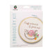 Embroidery craft kit packaging with a hoop and cat design, brand 'Funatic' visible.
