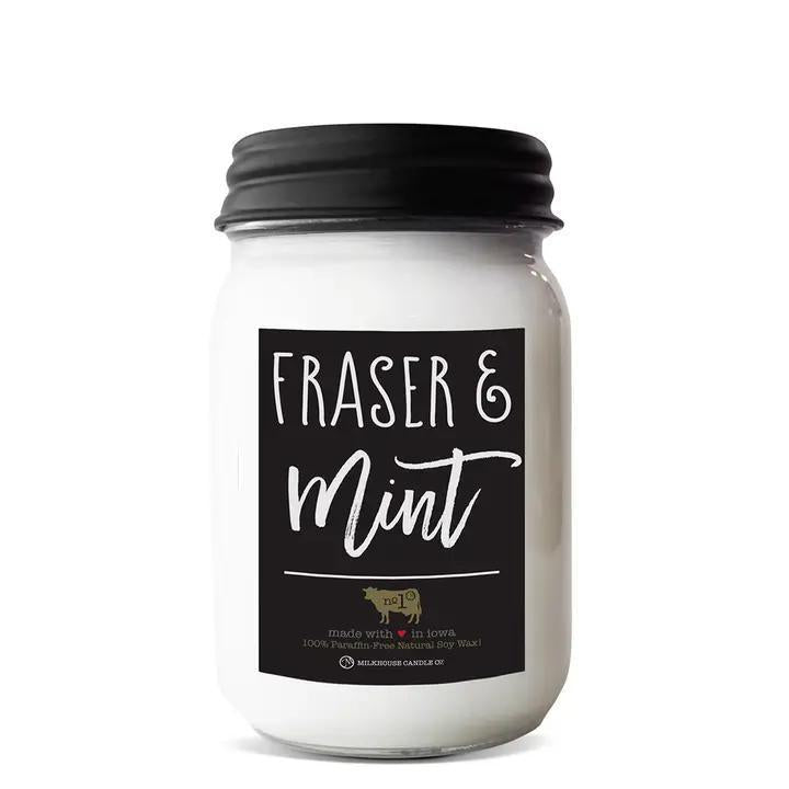 Fraser & Mint Christmas Candle | 13oz Mason Jar | Milkhouse