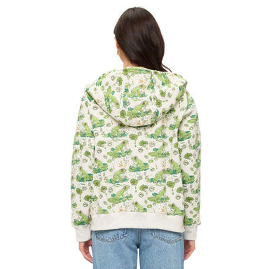 Frog & Lily Pad Zip Hoodie – Cozy Whimsical Nature Style