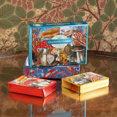 Fungi Fun: Foiled Mushroom Playing Card Gift Box Set by Fumiha Tanaka