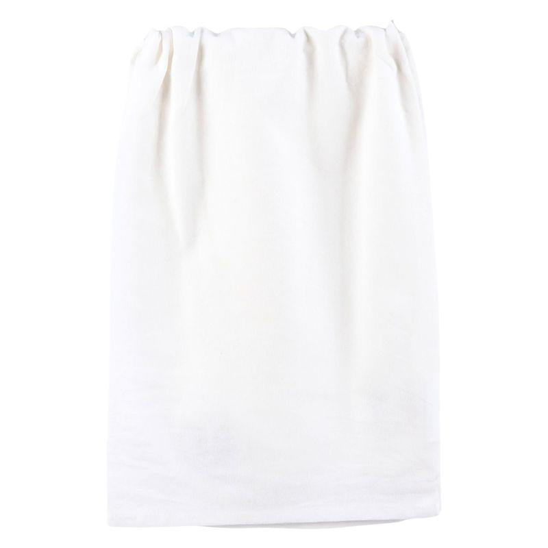 White towel on a white background