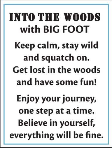 Ganz Big Foot Charm – Into the Woods Pocket Keepsake 1"