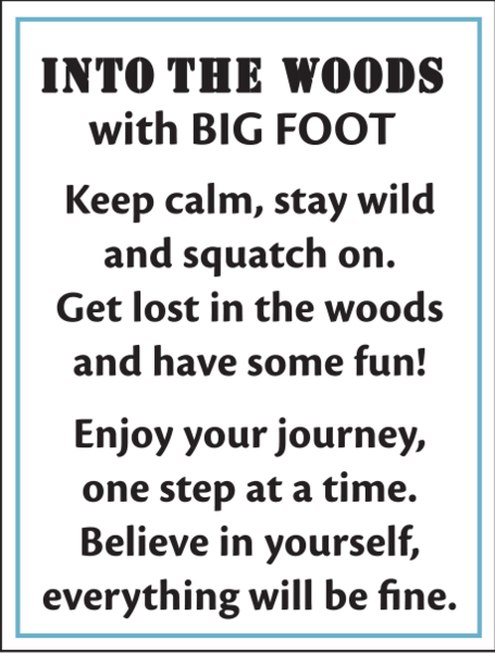 Ganz Big Foot Charm – Into the Woods Pocket Keepsake 1"