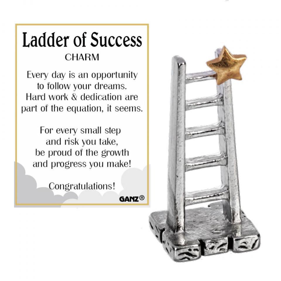 Ganz Ladder of Success Charm with Inspirational Message 