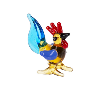 Ganz Mini Glass Rooster Figurine – 1" Collectible Miniature