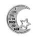 Ganz “I Love You To The Moon & Back” Token – Silver Moon & Star Keepsake