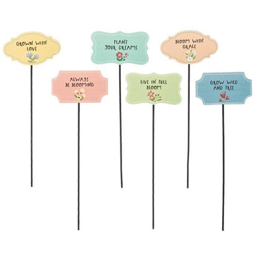 Garden Plant Tags w/Hook – Inspirational Markers, Sold Individually