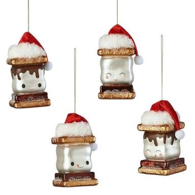 Glass S’more Ornament – 4 Assorted Styles by One Hundred 80 Degrees