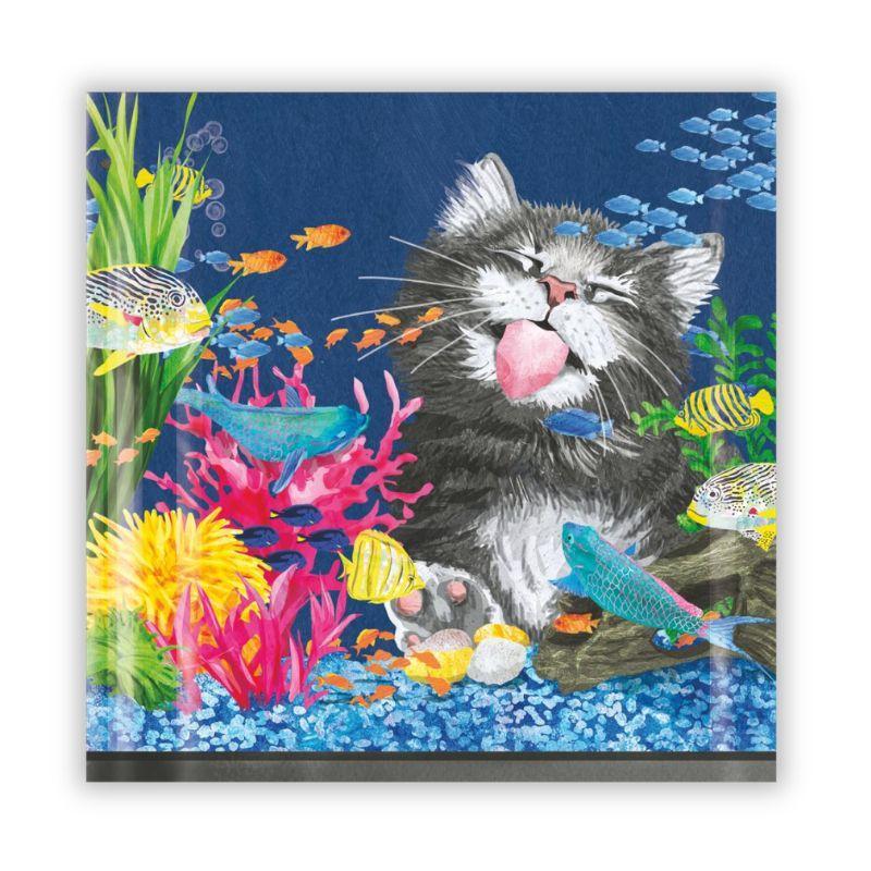 Go Fish! Beverage Napkins – 5" x 5", 20 Pack