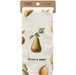 Grow A Pear Kitchen Towel – Retro Pear Design, Cotton Linen